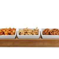 Servierset mit 3 eingelassenen Schalen