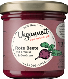 Organic beetroot spread with earthy, sweet flavor. Made with simple, natural ingredients.