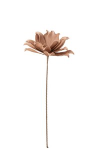 J-Line Blumenzweig Short Leaves Eva - Kunststoff - Rosa