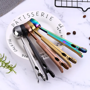 Tee-/Kaffeelöffel/Messgerät mit Verschlussclip – 5 Farben erhältlich