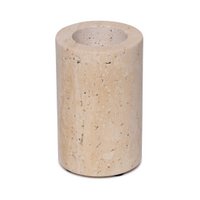 Travertine waxinelichthouder L Ø6x10cm