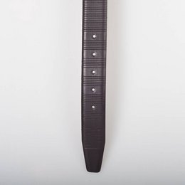 Herrengürtel aus dunkelbraunem italienischem Echtleder - 3,5 cm breit - Größe 135 (Taille bis 115 cm)