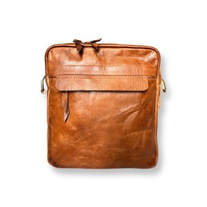 RAMA natural men's leather satchel