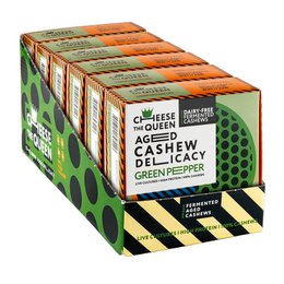Cheese the Queen „Green Pepper“ Aged Delikatesse aus fermentierten Cashewnüssen