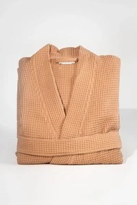 Pamuk Wafelbadjas - Mokka 100% katoen