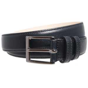 34 mm Sartorial Saffiano Riem Zwart