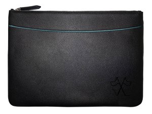 LAC VIEW Laptoptasche mit schwarzer Fronttasche, 38 cm Lavendelrand