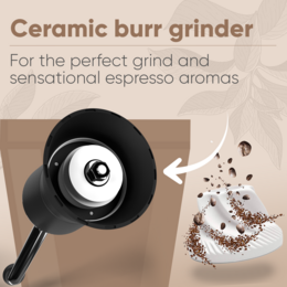 Manual Ceramic Coffee Grinder with 8 Adjustable Grinding Modes