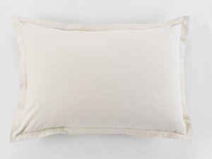 SET OF 2 PILLOWCASES 50X70CM 100% COTTON 57 THREADS/CM2 LINEN