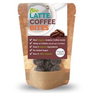 Personalized Bio Latte Coffee Bites