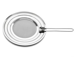 Spritzschutzdeckel aus Edelstahl einklappbar