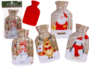 Wärmflasche Weihnachtsmann, Pinguin,