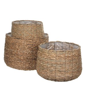 Plantenmand set Avalon Lichtbruin