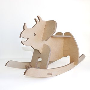 Schaukeltier aus Holz - Dino