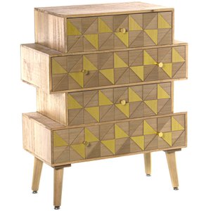 CAJONERA ONREGELMATIG MADERA, PAULOWNIA+DM 60X28X80CM ST46899