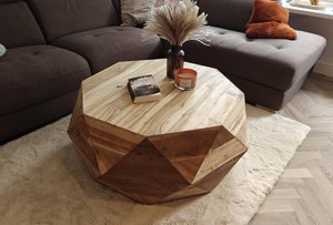 Sechseckiger Couchtisch 105 x 105 x 45 cm