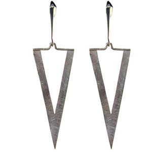 E 878 Ohrhänger,Silber mit Brissur, icematt