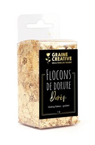 GOLD FLAKE FOR DECO - 1GR - available in april 2024