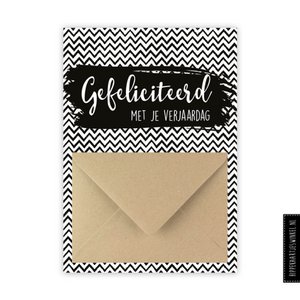Money card "congratulations" black/white
