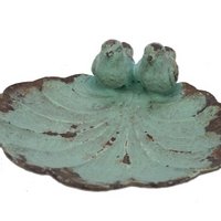 Schaaltje vogeltjes turq. 11x11x4cm