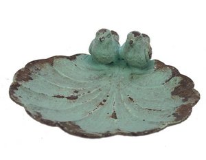 Bowl of birds turq. 11x11x4cm