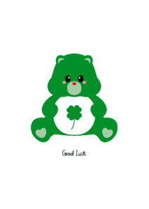 Care bear, care bear, good luck