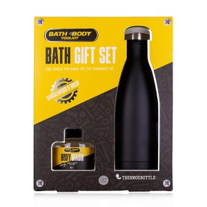 Gift set for men Bath + Body Toolkit with a thermal bottle