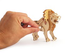 WOODEN MODEL 3D MECHANICAL LION