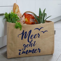 Domelo jute taske indkøbspose. Jute shopper taske. Stort vand -repellent indkøbskurv/ strandpose. Badepose XXL/ indkøbspose gaver til kvinder.