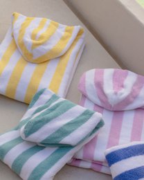 Kinderbadstrandponcho geel