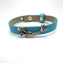 Bracciale in pelle sirena