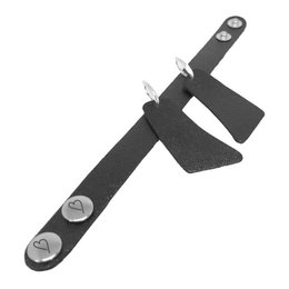 Leren oorbellen 'Flair' Bizarre Black