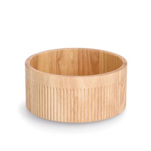 Bowl "Stripes", rubber tree FSC 100%
