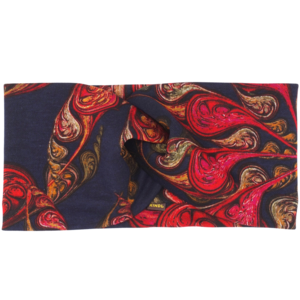 Headband Paisley Blue Ponte Jersey