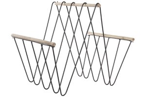 IJZER MDF TIJDSCHRIFT TIJDSCHRIFT 41X31X36 ZWART LD181400