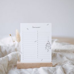 Desk calendar birthdays flower girls (PU = 10 pieces)