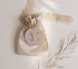 Cadeaulabel | Met goudfolie | Jij bent goud waard