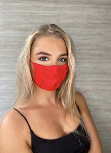 Sport Mouth cap washable 1 layer Red