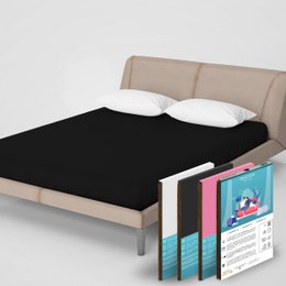 Double Fitted Sheet - 100% Cotton - 135x200cm