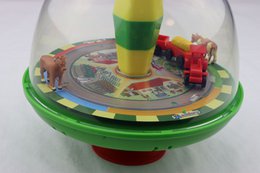 Peonza Farm Panorama para niños, con sonido y elementos móviles, Ø 19 cm
