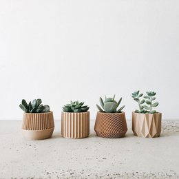 Sæt med 4 plantekasser – Oslo Origami Kobe Stockholm