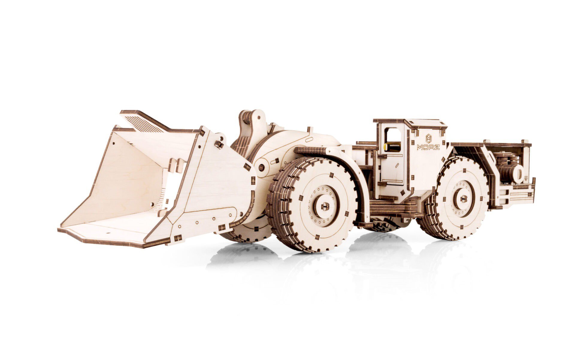 Modèle de Puzzle 3D en Bois Écologique Chargeur-Dumper