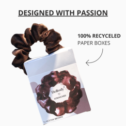 Samt-Scrunchie Braun - Bellody® (1 Stück - Mocha Brown)