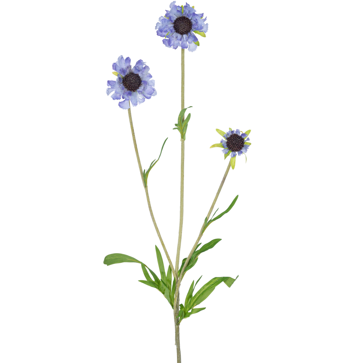 Artificial flower Scabiosa 63 cm blue
