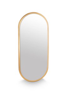 Mirror Oval Gold 20x50cm