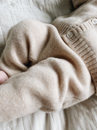 Strik Cardigan - Karamel