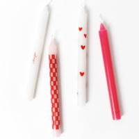 Print Dinner candles - Set of 4 - Perfect Match