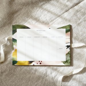 Weekly Planner - Floral Colours No1 | A5