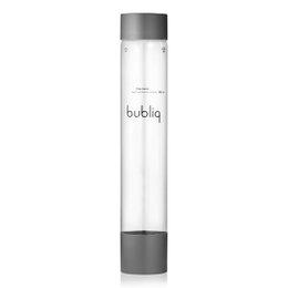 Matte black bottle for bubliq drink carbonator, made of durable material, suitable for kitchen appliances.