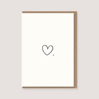 Folded card with envelope - "Heart."